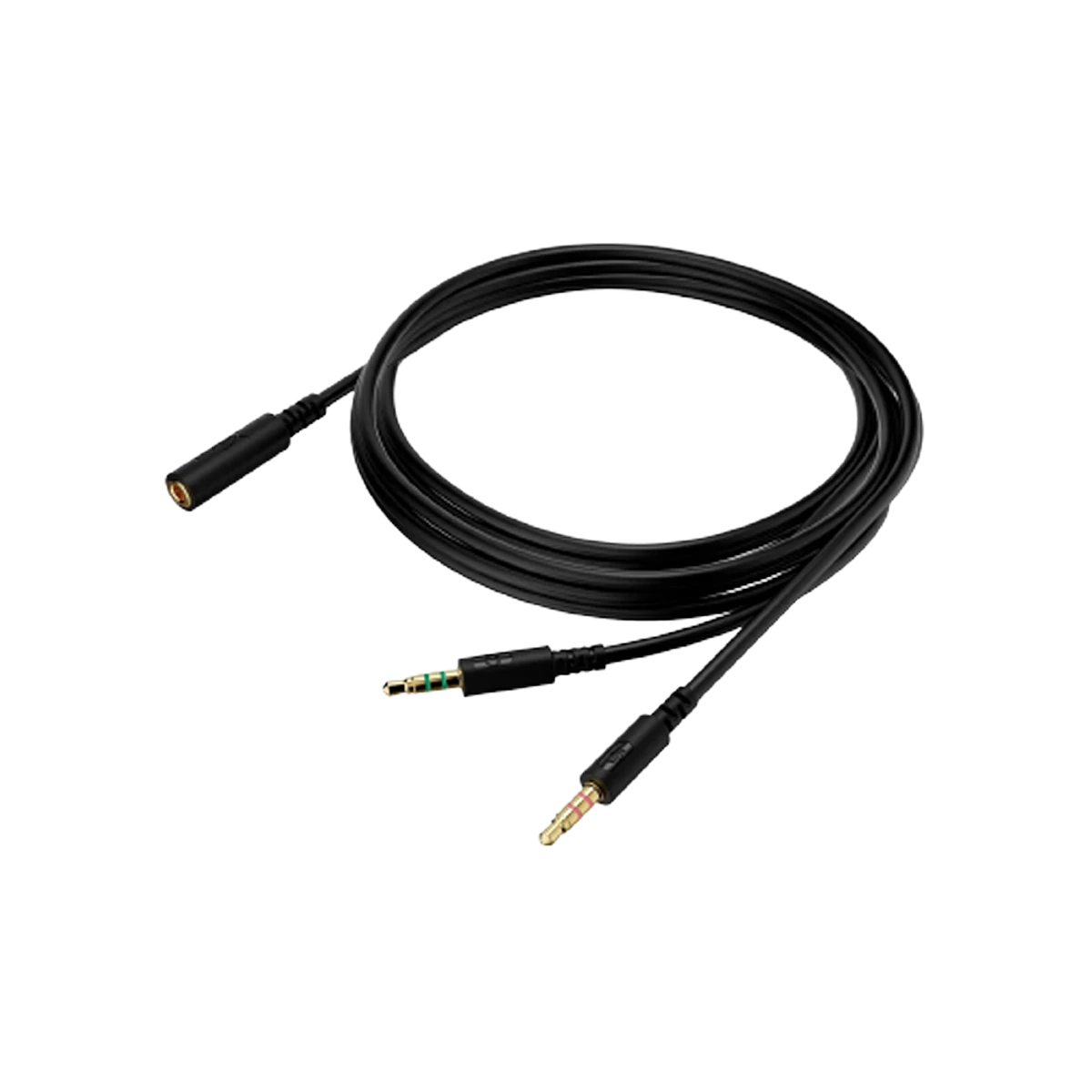 HyperX (HXS-HSEC2) Cloud Headset 4pin Female to 2x 3.5mm Stereo Jack Extension Cable - 2m - Black