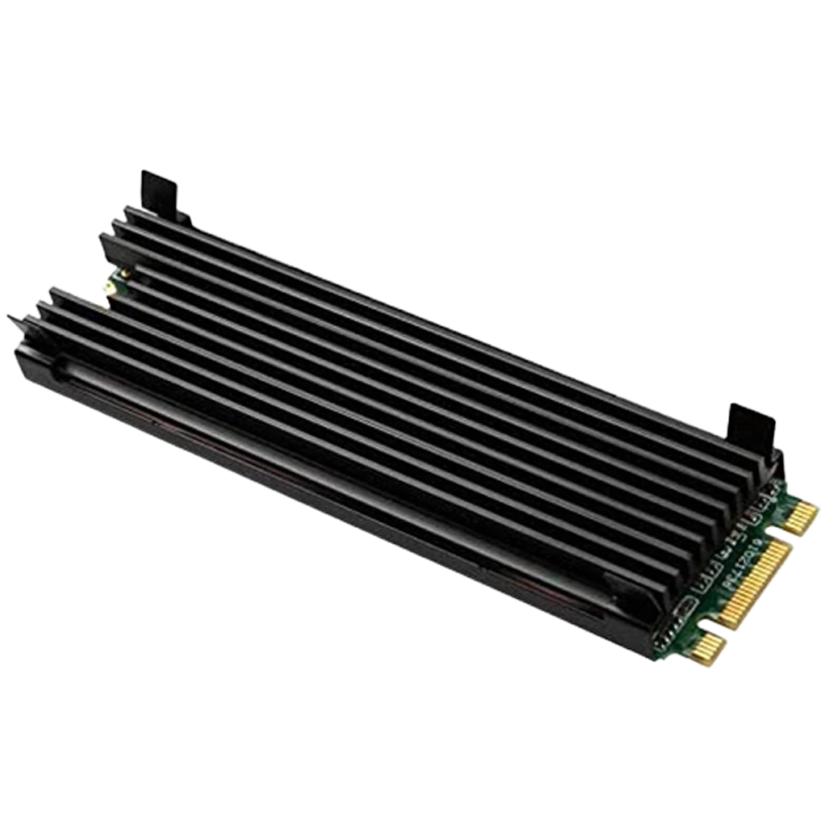 HP Omen PCIe NVMe Heatsink Cooler - 2x Thermal Pads (Top and Bottom) - Black