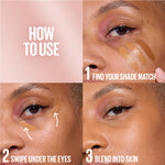 Maybelline Lifter Serum Concealer, Full Coverage, Includes 2% Peptides + Caffeine to Hydrate & Brighten Under Eyes .