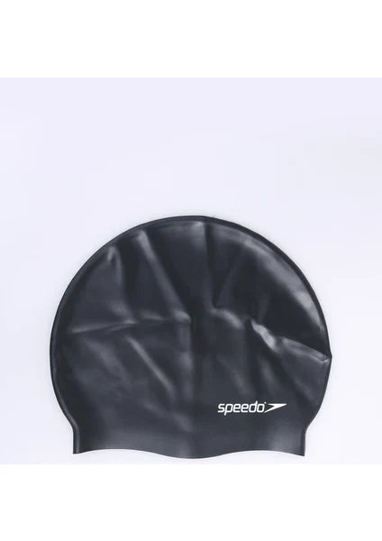 SPEEDO FLAT SILICON CAP BLK