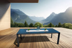 ALUMINIUM OUTDOOR TABLE Extendable, Rectangle, Black