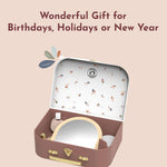 Speedy Monkey Wooden Beauty Suitcase