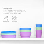 Ubbi: Silicone Suction Bowls for Babies & Toddlers (2-Pack) – Polaris Blue
