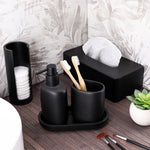 Oval Tumbler Matte Polyresin Toothbrush Holder Japandi Bathroom Accessory