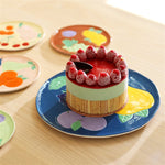 Platter Fruitful Blackberry - Dolomite Decorative Plate 15 x 26.5 cm