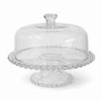 3-in-1 Glass Cake Stand with Cover 31cm Pearl Crystal