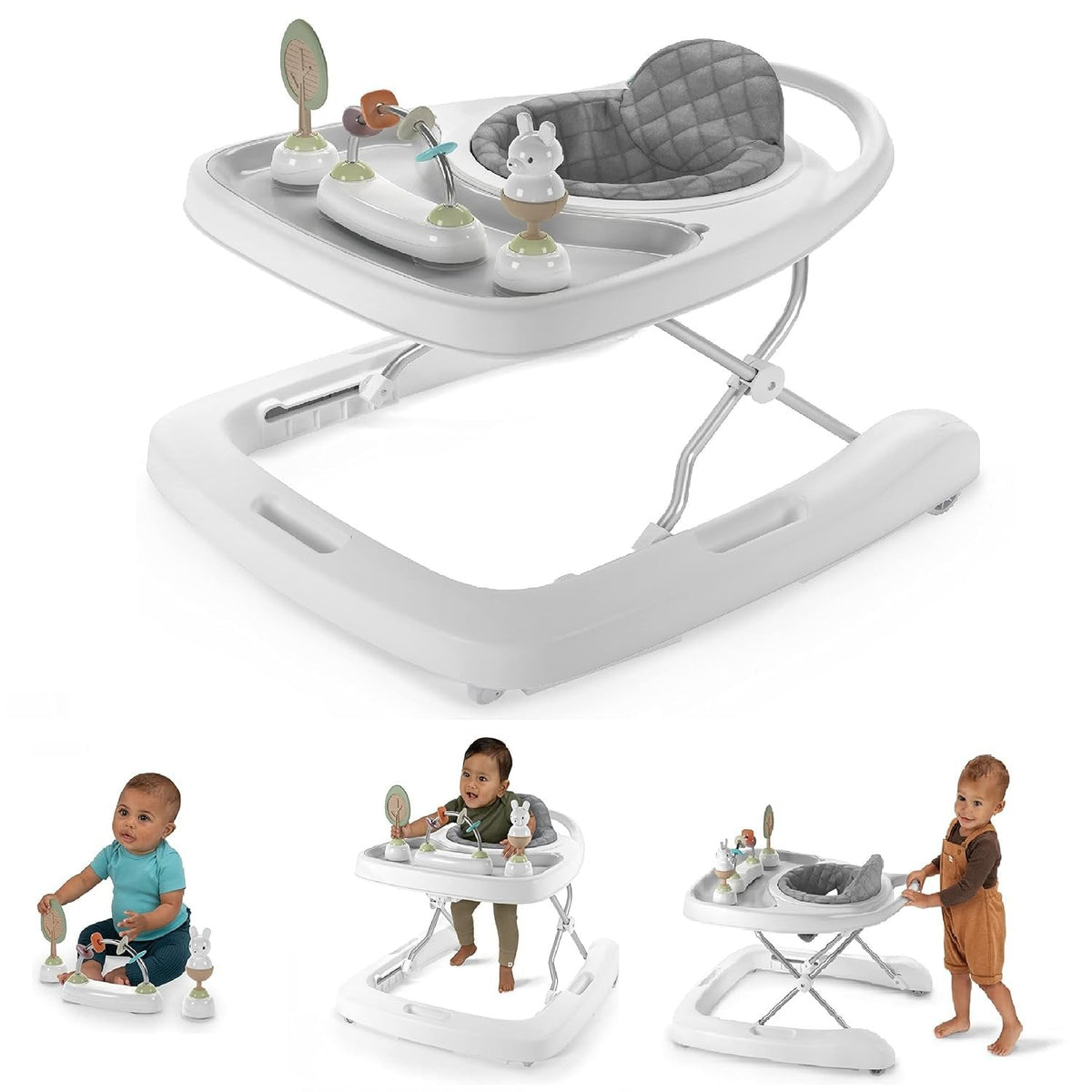 Ingenuity Step & Sprout 3-in-1 Baby Activity Walker – First Forest