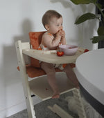 Stokke: Tray Compatible with Tripp Trapp - Wipeable High Chair Accessory (Vanilla White)