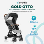 Evenflo Gold Otto Self-Folding Stroller Moonstone Gray