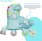 Yvolution Twista Skates in Pastel Blue (24–28)