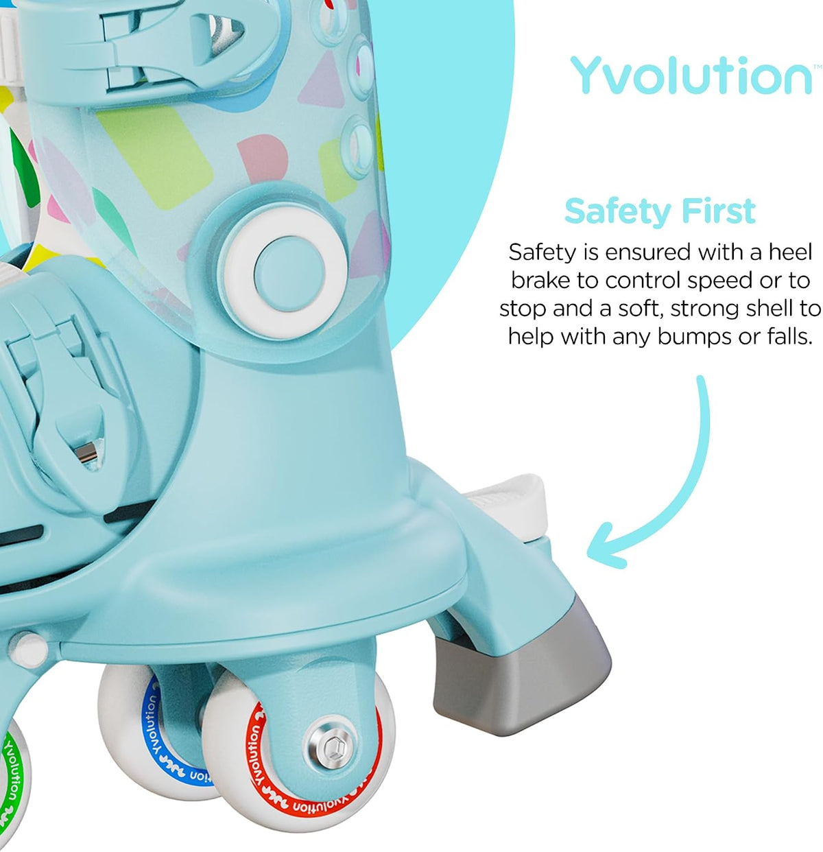 Yvolution Twista Skates in Pastel Blue (24–28)