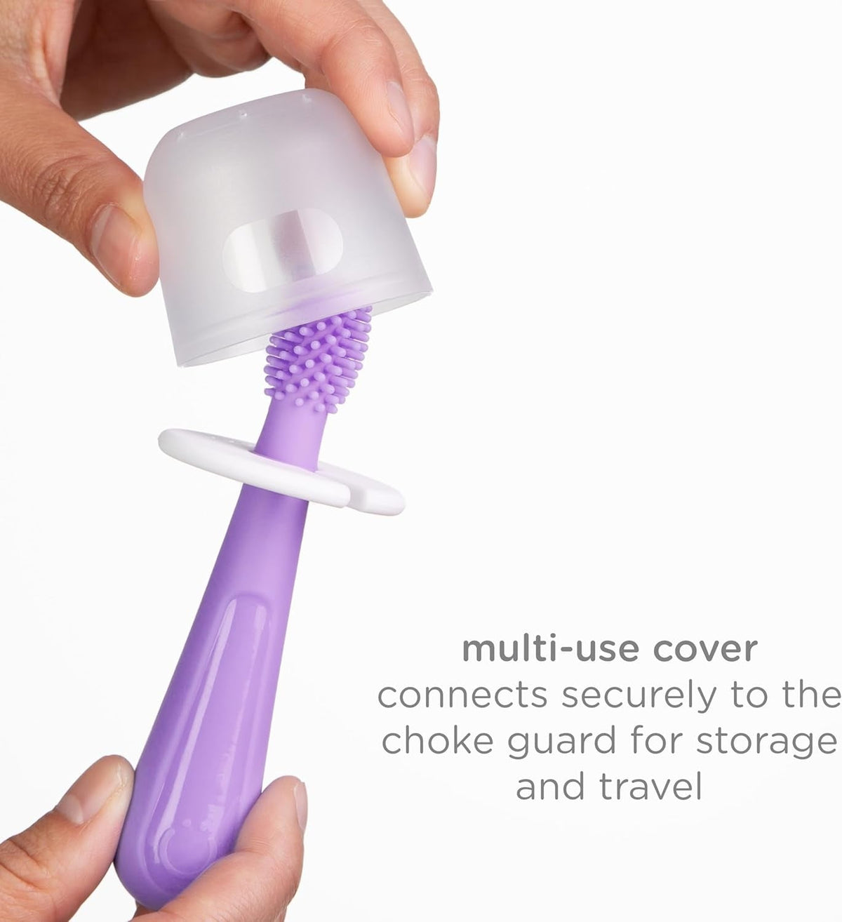 Ubbi: Grow with Me Toothbrush Training Set for Babies & Toddlers – Purple