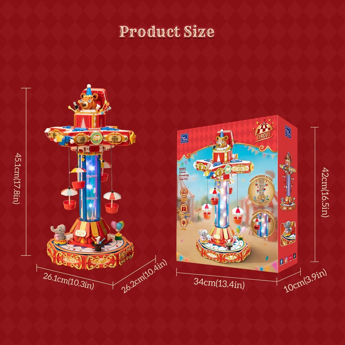 Pantasy Circus Paradrop Building Set