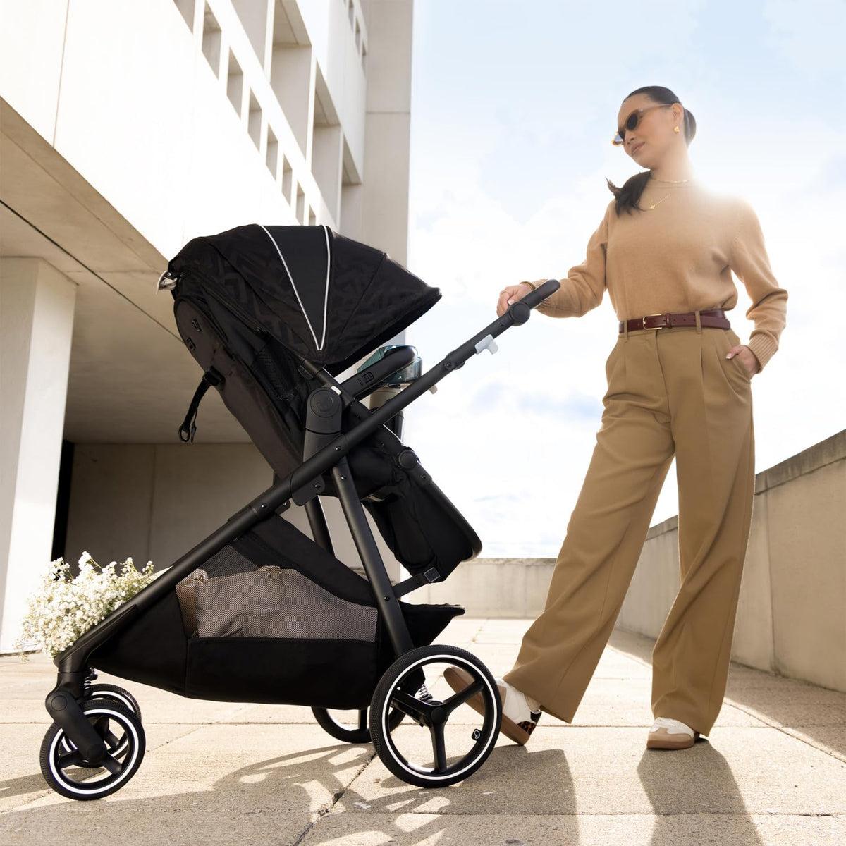 Evenflo Shyft Intuiti+ Travel System with Revolve180 LiteMax NXT &amp; SensorySooth