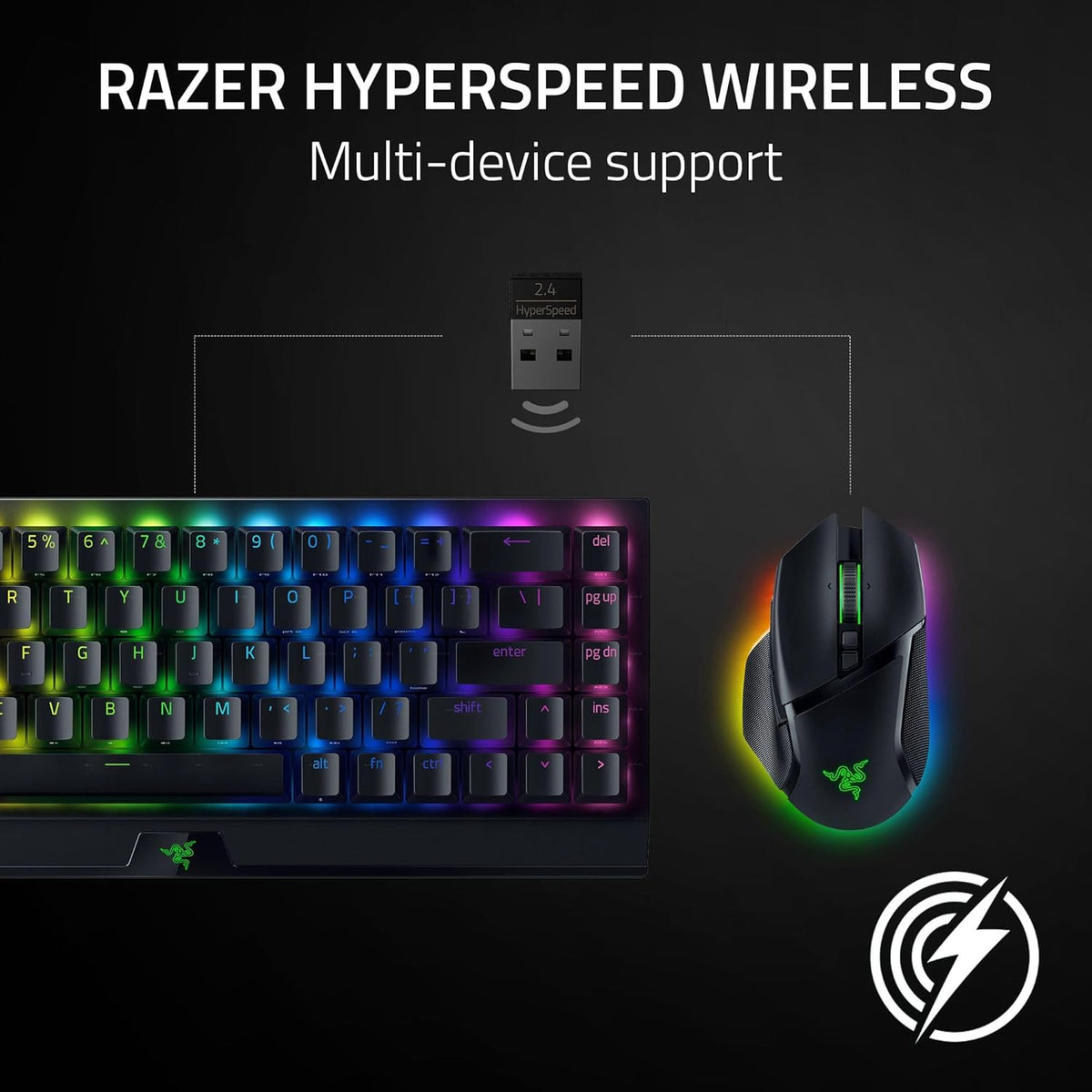 Razer Basilisk V3 Pro - Customizable Wireless Gaming Mouse - White