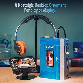 Pantasy Vintage Cassette Player Building Set