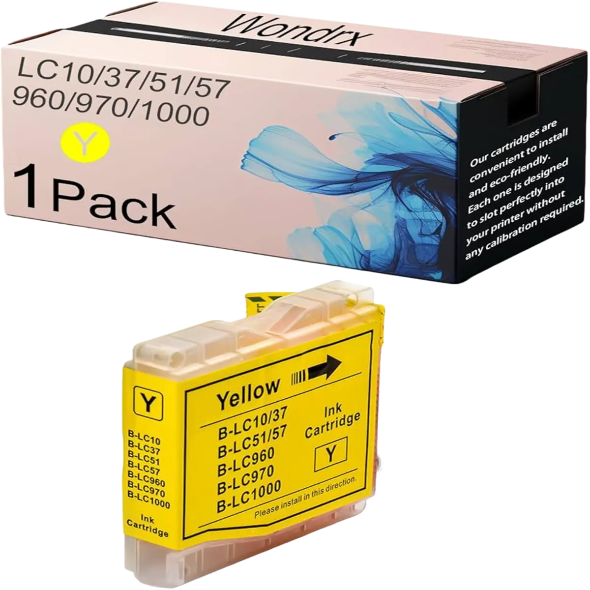 Ink LC37 Yellow Compatible For Brother LC10/37/51/57/960/970/1000