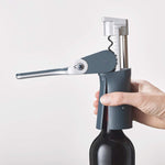 Joseph Joseph BarWise Compact Folding Lever Corkscrew Wine Opener with Foil Cutter, One-size, Blue