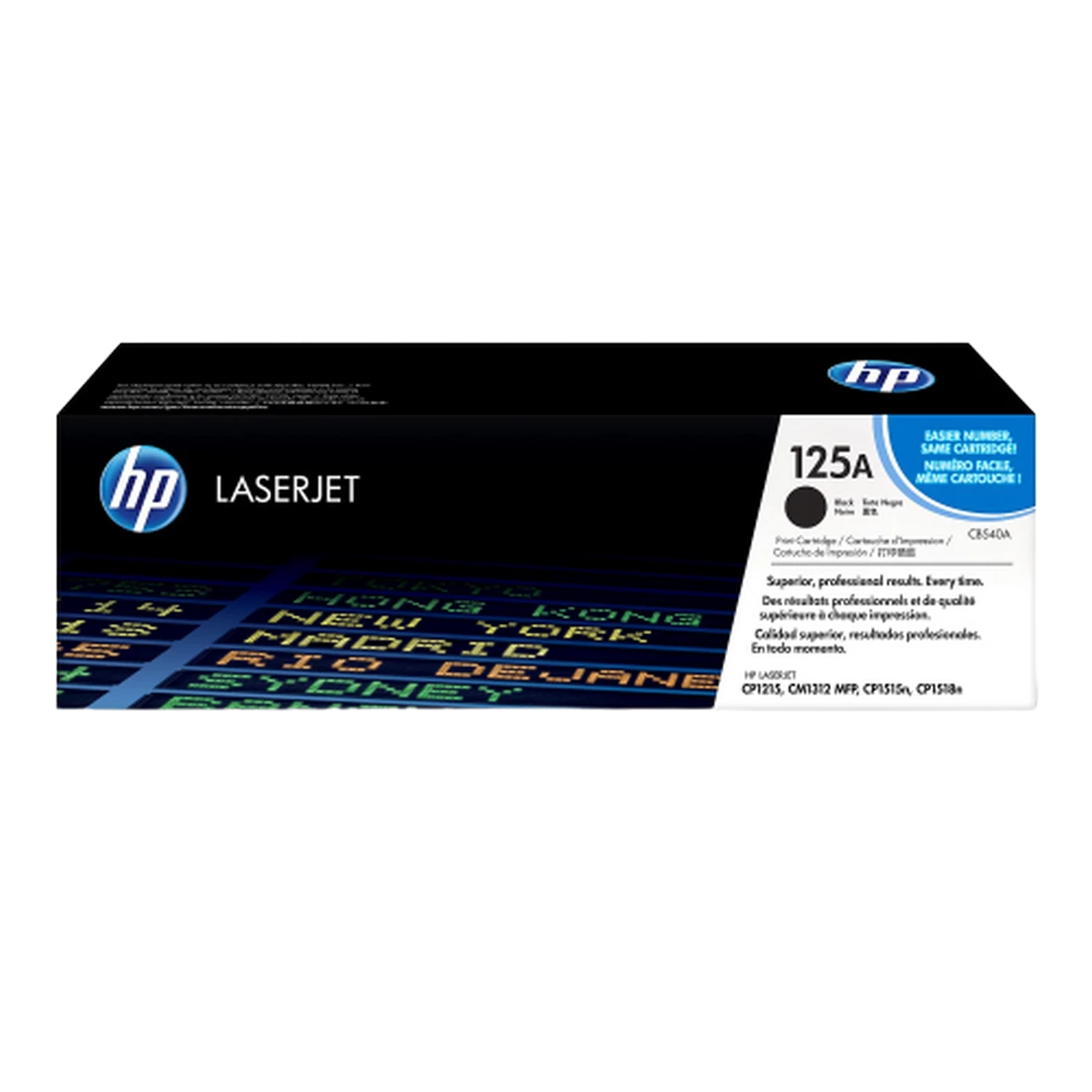 HP 125A (CB540A) Black Genuine Toner for LaserJet CP1215; CP1515; CP1518; CM1312 mfp