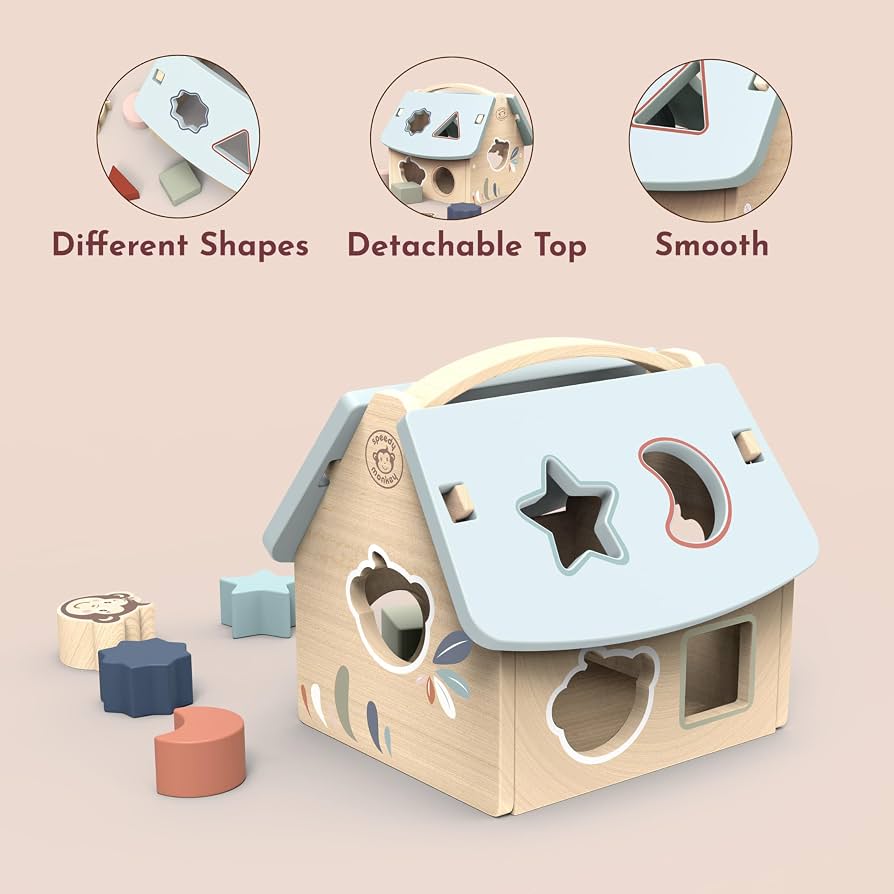 Speedy Monkey House Shape Sorter
