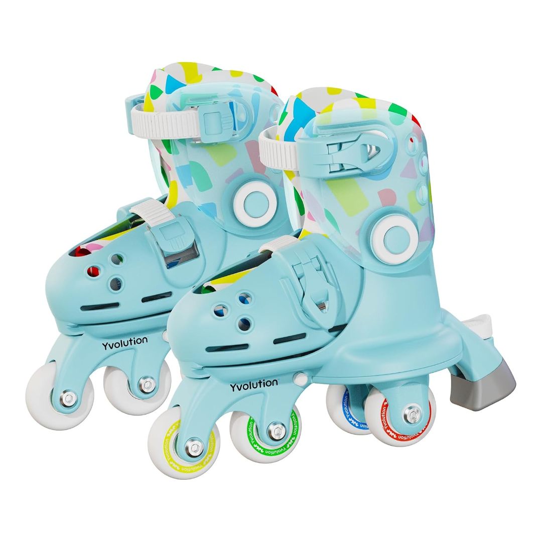 Yvolution Twista Skates in Pastel Blue (24–28)