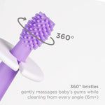 Ubbi: Grow with Me Toothbrush Training Set for Babies & Toddlers – Purple