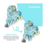 Yvolution Twista Skates in Pastel Blue (24–28)
