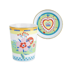 CUP WITH LID/SAUCER FLOWER