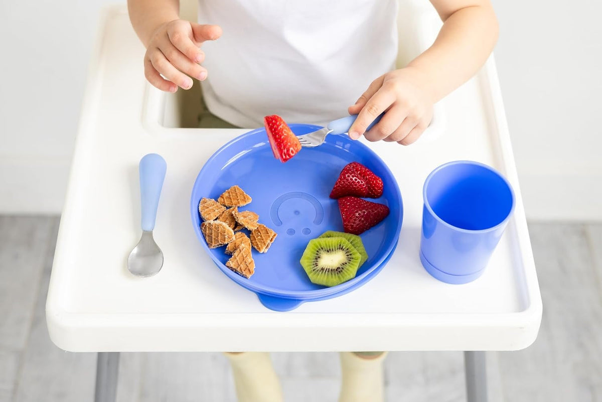 Ubbi: Silicone Suction Bowls for Babies & Toddlers (2-Pack) – Polaris Blue