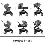Evenflo Shyft Intuiti+ Travel System with Revolve180 LiteMax NXT &amp; SensorySooth