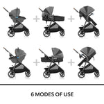 Evenflo®: Shyft™ Intuiti+ Travel System with Revolve180™ LiteMax™ NXT & SensorySoothe™
