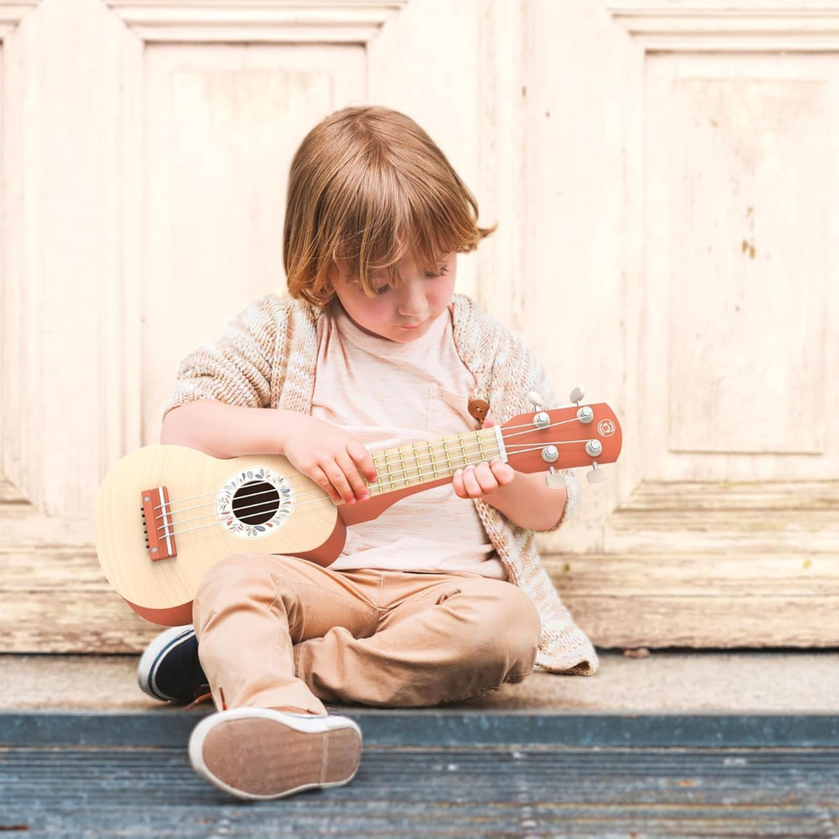 Speedy Monkey Wooden Ukulele