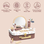 Speedy Monkey Wooden Beauty Suitcase