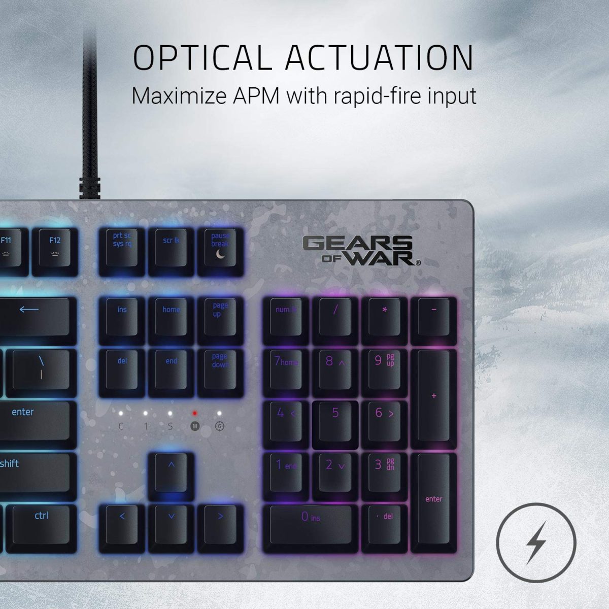 Razer Huntsman Mechanical Gaming Keyboard - Gears of War 5 edition - US Layout