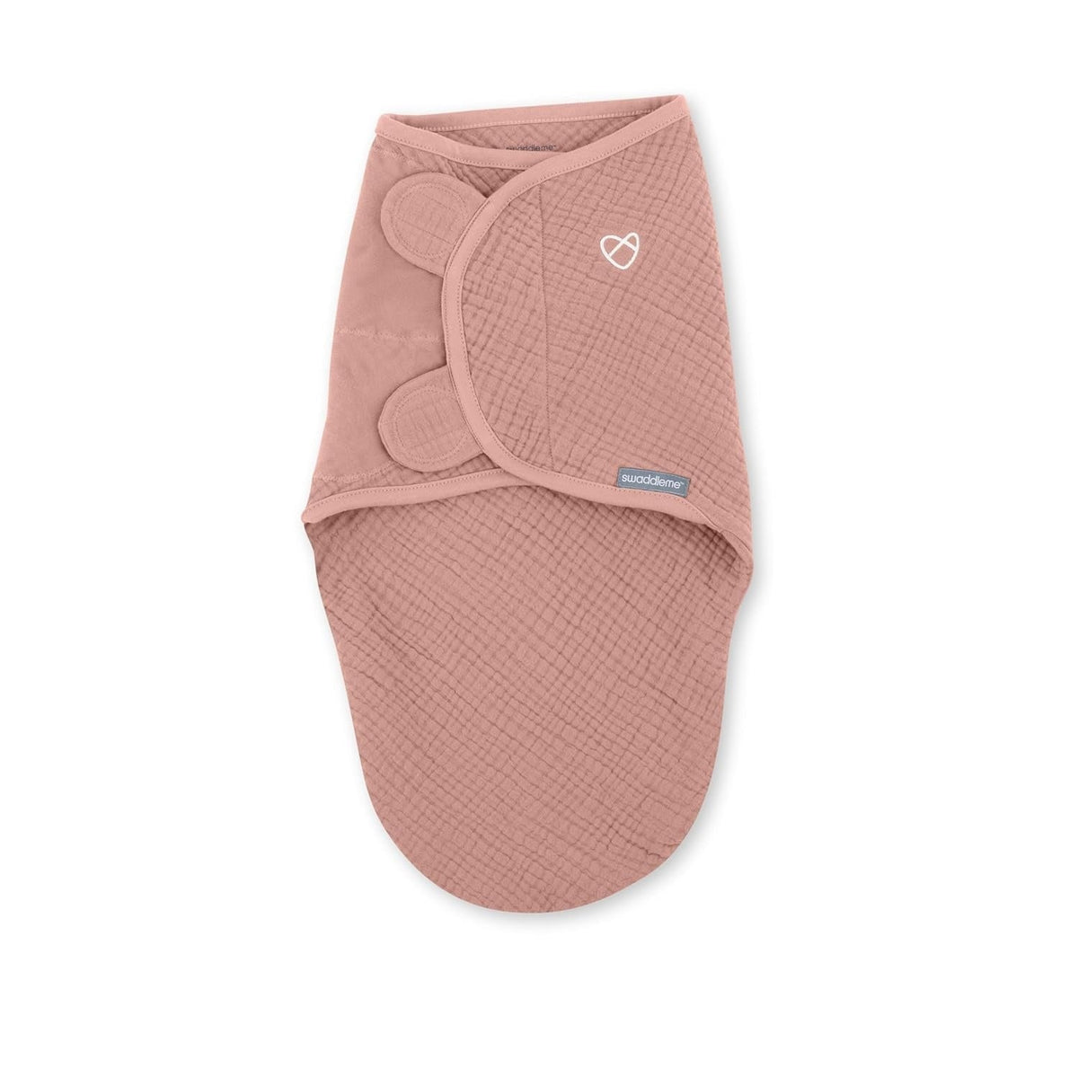 SwaddleMe by Ingenuity Original Muslin Swaddle - Blush (0-3M)