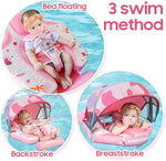 Mambobaby Non-Inflatable Chest Baby Float with Canopy – Butterfly Edition