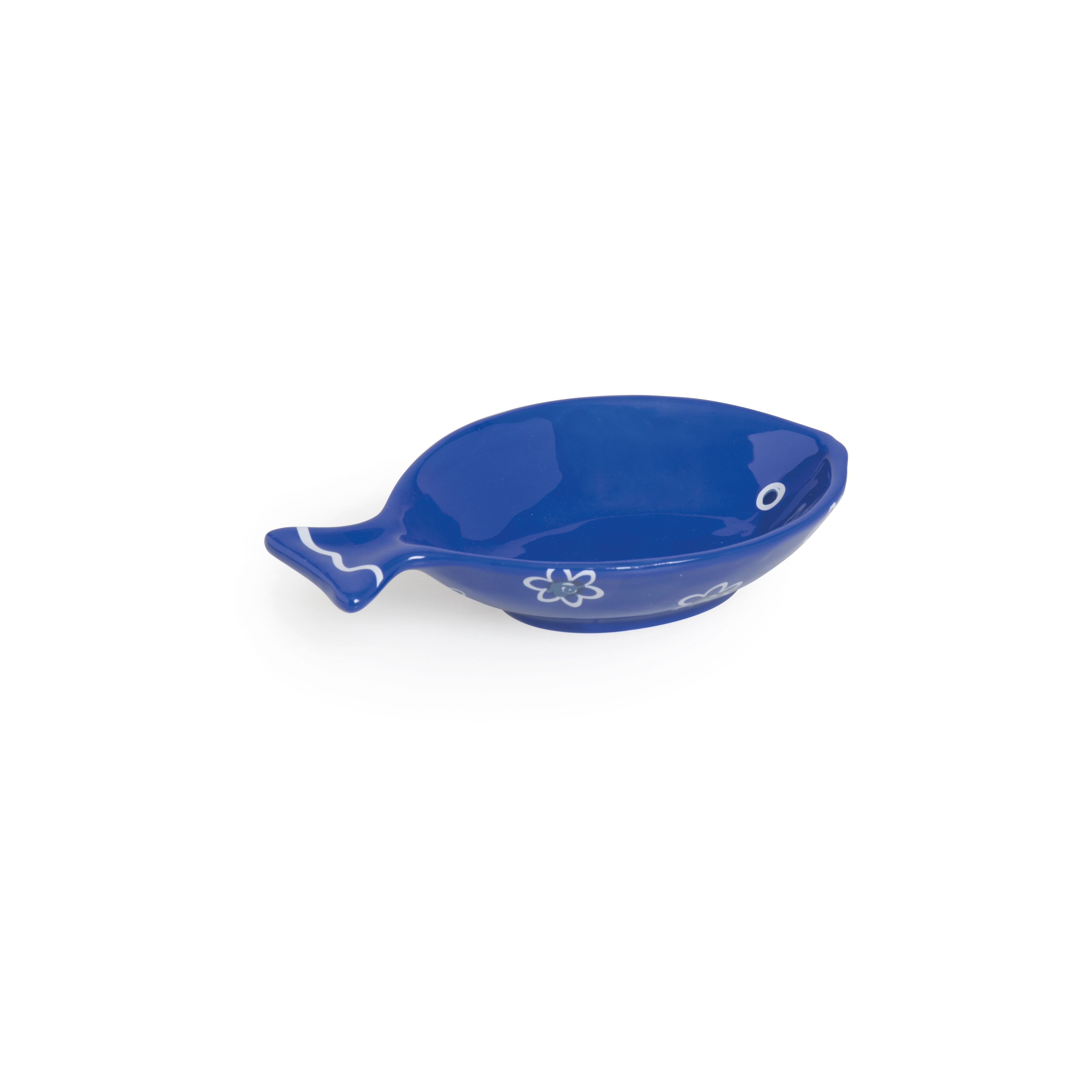 Ocean Bowl - Hand-Painted Ceramic, Blue