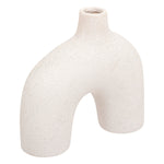 Bow Vase "Asy" Speckled Ceramic