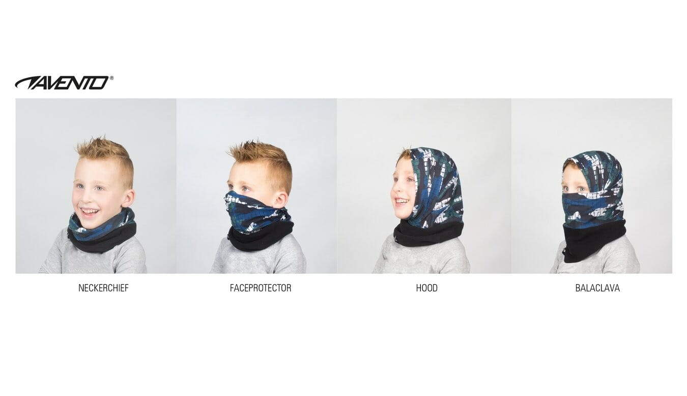 AVENTO NECKWARMER SET OF 3 JUNIOR ACTIVE