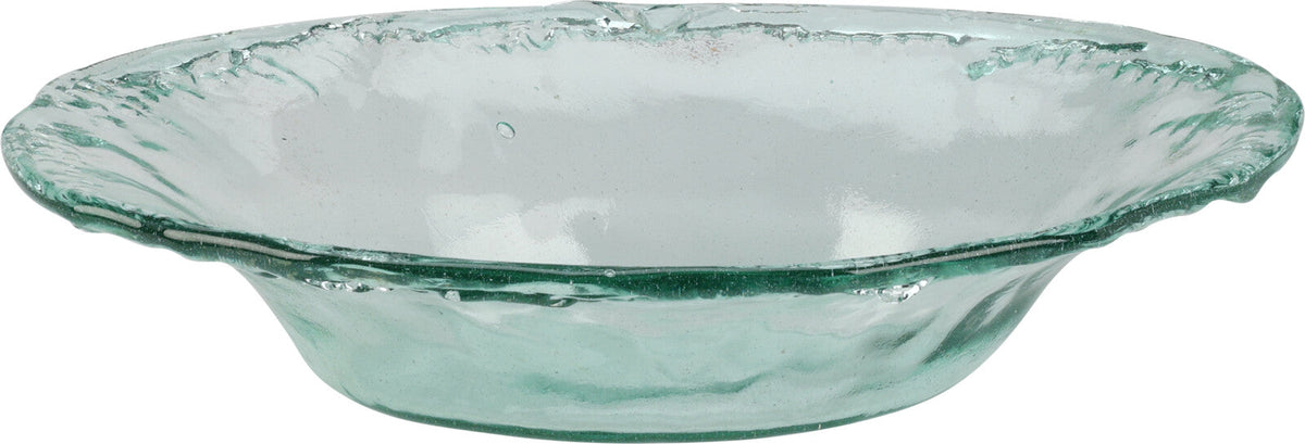 Recycled Glass Plate, Embossed Design, 40cm