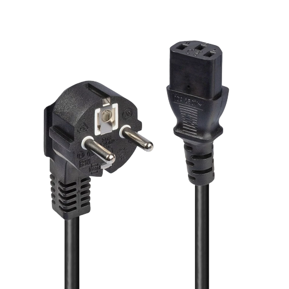 OEM Desktop power cable (UK plug) Type G to IEC C13 - 1m - Black