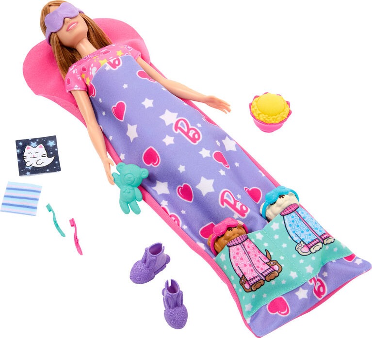 Barbie Doll & Puppy Slumber Party
