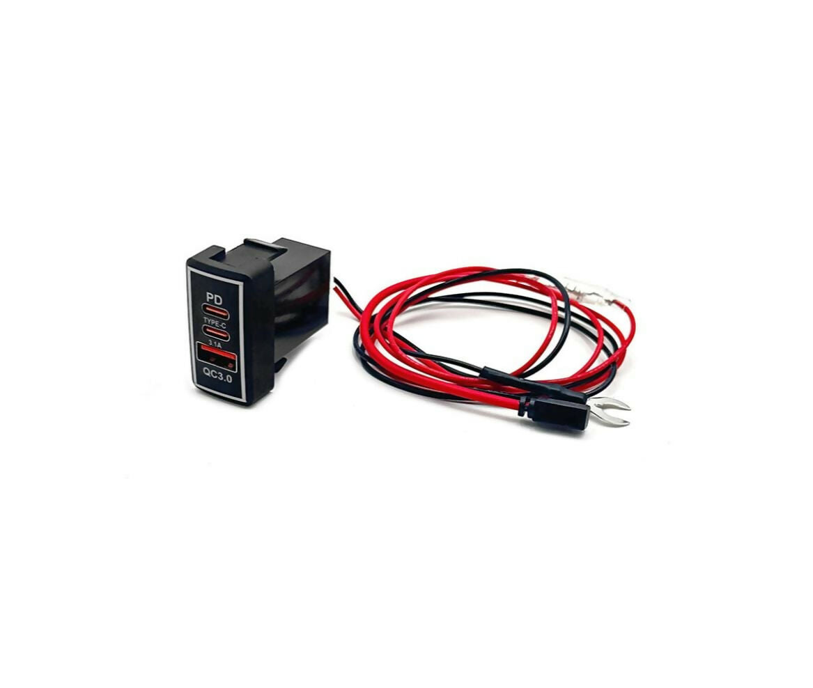 USB Socket Adapter | Dual Port | Universal | 3.1A | Type-C