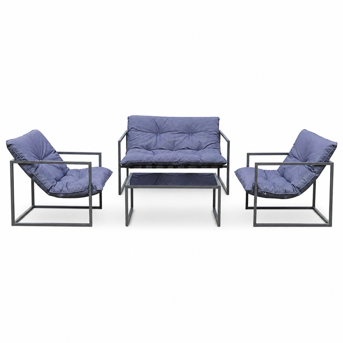 Modern Outdoor Steel Lounge Set