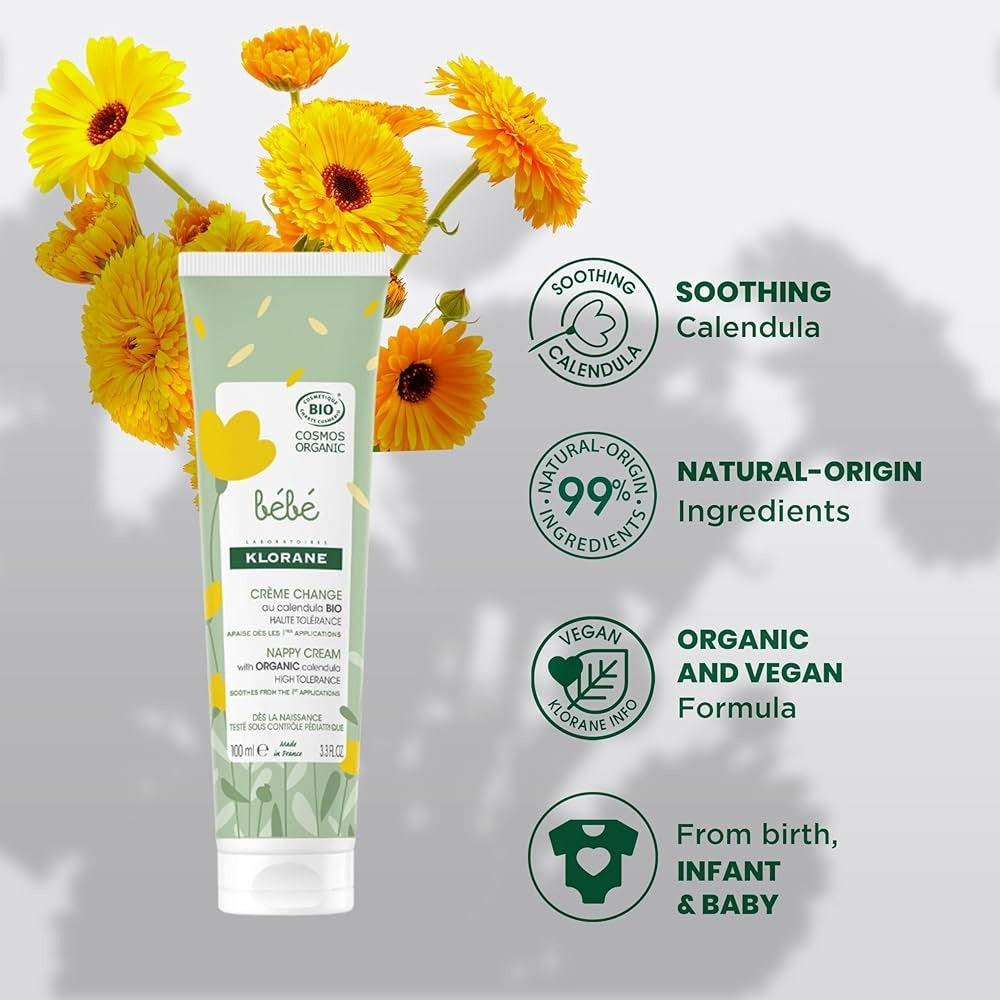 Klorane Baby Nappy Cream with Organic Calendula 100ml