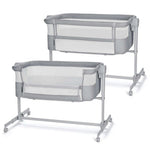 Kinderkraft: NESTE UP 2 2-in-1 Co-Sleeper Bedside Crib - Grey