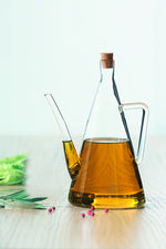 Oil/Vinegar Glass Bottle with Cork Lid