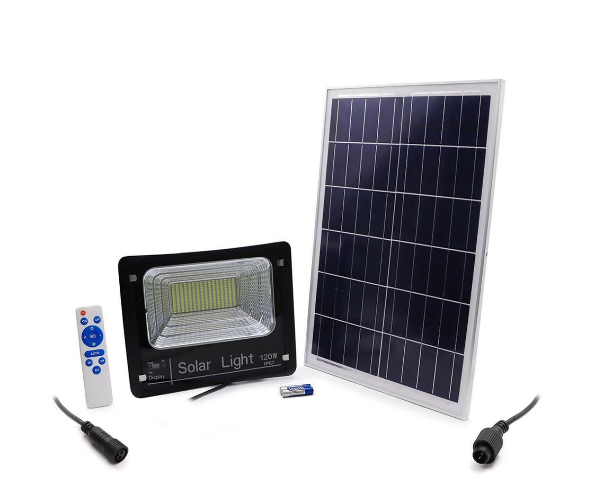 LED Solar Floodlight | 120W | 6hr | White