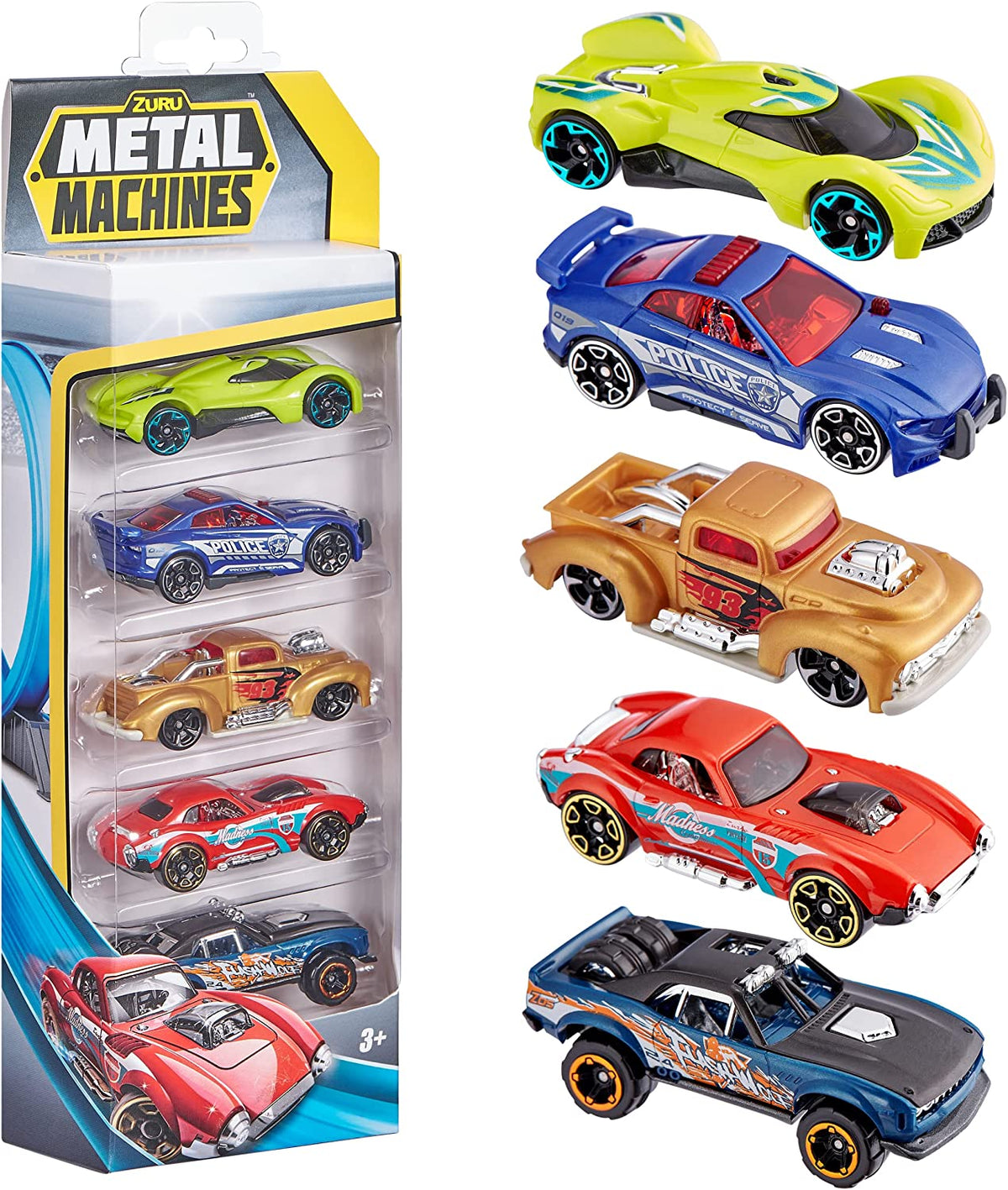 ZURU Metal Machines City Force Car Pack