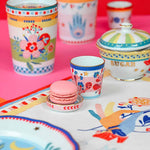 CUP WITH LID/SAUCER TREE OF LIFE